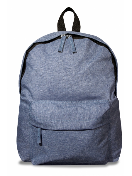 Zaino Melbourne in poliestere con finitura Jeans